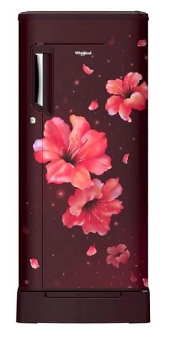 Whirlpool 190L 3 Star Single Door Refrigerator - 205 IMPC ROY 3S WINE HIBISCUS - (72085 WINE HIBISCUS) Whirlpool 190L 3 Star Single Door Refrigerator - 205 IMPC ROY 3S WINE HIBISCUS - (72085 WINE HIBISCUS)